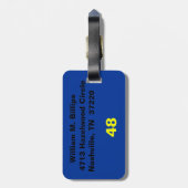 Gehen Jimmy-Gepäckanhänger Gepäckanhänger (Rückseite vertikal)