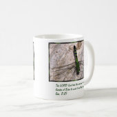 Gehen Kaffee-Tasse mit Genese-2:15 Scripture GRÜNE Kaffeetasse (VorderseiteRechts)