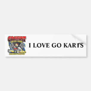 Gehen Kart Leben Autoaufkleber