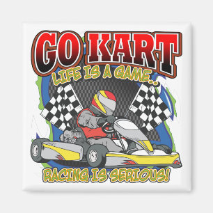 Gehen Kart Leben Magnet