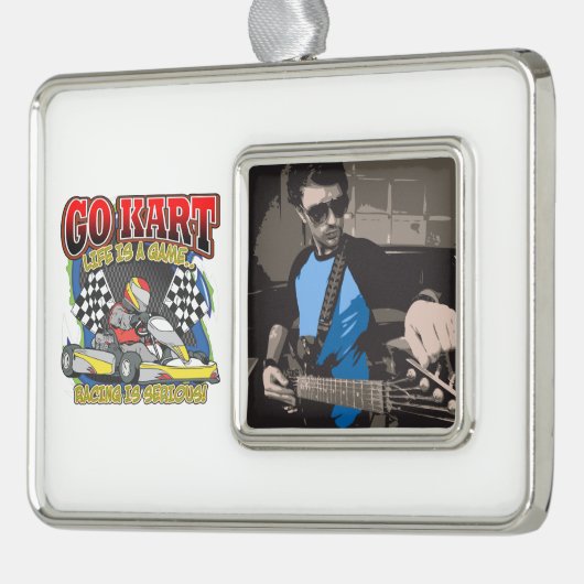 Gehen Kart Leben Rahmen-Ornament Silber (Links)