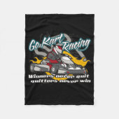 Gehen Kart Sieger Fleecedecke (Vorderseite)