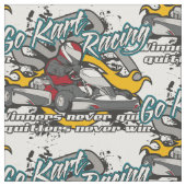 Gehen Kart Sieger Stoff (Nahaufnahme)