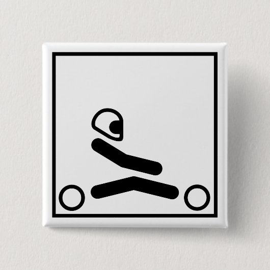 Gehen Kart Zahl Button (Vorderseite)