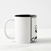 Gehen Kart Zahl Zweifarbige Tasse (Links)