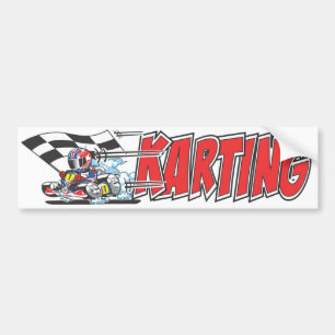 Gehen Karting Autoaufkleber