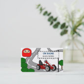 Gehen Karting Visitenkarte (Stehend Vorderseite)