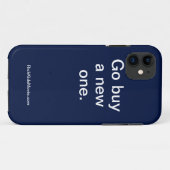 "Gehen Kauf ein Neu-" lustiges Case-Mate iPhone Hülle (Rückseite (Horizontal))