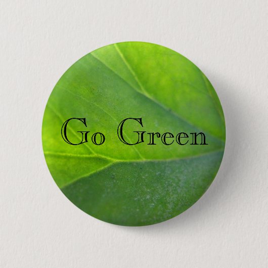 Gehen Knopf grüner Button (Vorderseite)