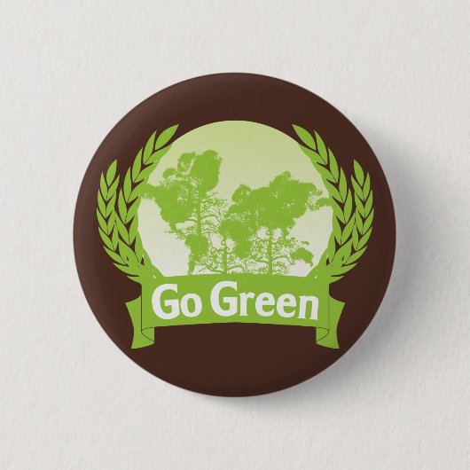 Gehen Knopf grüner Button (Vorderseite)