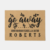 Gehen lustige personalisierte fußmatte (Vorderseite)