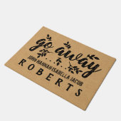 Gehen lustige personalisierte fußmatte (Schrägansicht)