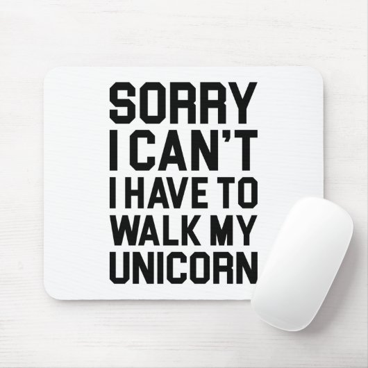 Gehen mein Einhorn Mousepad (Mit Mouse)