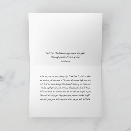 Gehen mit Gott-Kerzen Karte (Innenseite)