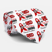 Gehen Rot für rote Band-Woche Krawatte (Gerollt)