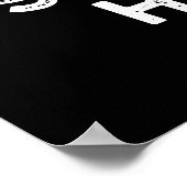 Gehen Sie auf backen jemand glücklichen Funny Back Poster (Ecke)