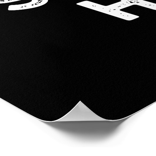 Gehen Sie auf backen jemand glücklichen Funny Back Poster (Ecke)