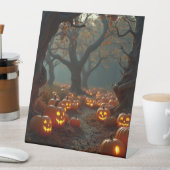 Gehen Sie auf dem Kürbisweg Sockelschild (In Situ)