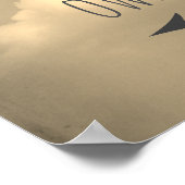 gehen Sie auf eigene Art Poster sepia getönten Him (Ecke)