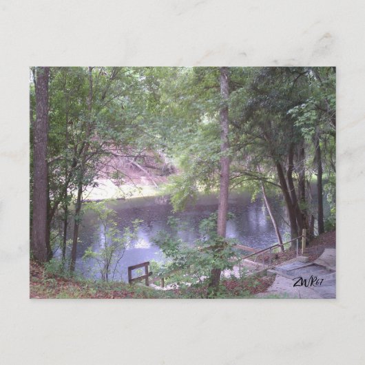 Gehen Sie auf einem Suwannee River White Springs F Postkarte (Vorderseite)