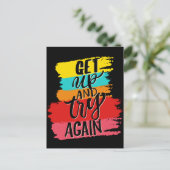 Gehen Sie auf und versuchen Sie es noch einmal mot Postkarte (Stehend Vorderseite)