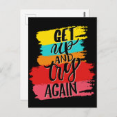 Gehen Sie auf und versuchen Sie es noch einmal mot Postkarte (Vorne/Hinten)