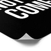 Gehen Sie aus Ihrem Komfort-Bereich Poster (Ecke)