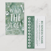 gehen Sie den Hund Treuekarte bukeh (Vorne/Hinten)