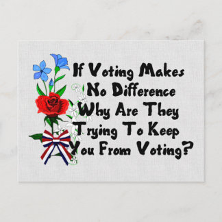 GEHEN SIE DIE ABSTIMMUNG HINAUS POSTKARTE