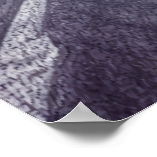 Gehen Sie die leere Straße entlang | AI Art Poster (Ecke)