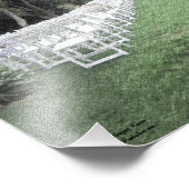 Gehen Sie die Linie Fotodruck (Ecke)