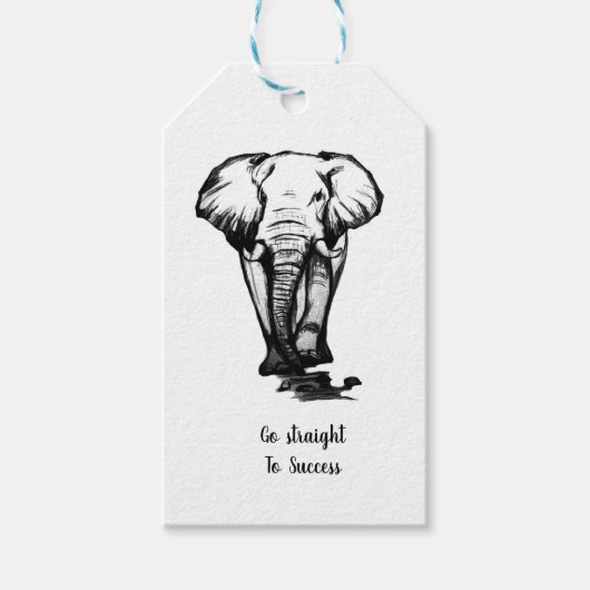 Gehen Sie direkt zum Erfolg Geschenkanhänger (Vorderseite)