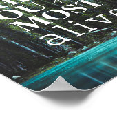 Gehen Sie dorthin, wo Sie sich am meisten fühlen, Poster (Ecke)