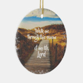 Gehen Sie durch Christliches Gebet Keramik Ornament (Rechts)