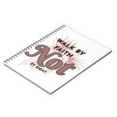 Gehen Sie durch Glauben nicht durch das Sehen Spir Notizblock (Linke Seite)