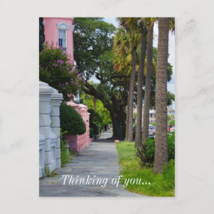 Gehen Sie entlang der Regenbogenrohnagel und denke Postkarte