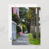 Gehen Sie entlang der Regenbogenrohnagel und denke Postkarte (Vorne/Hinten)