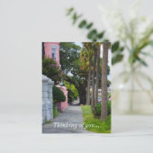 Gehen Sie entlang der Regenbogenrohnagel und denke Postkarte (Stehend Vorderseite)