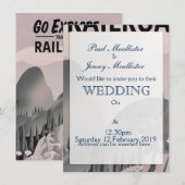 Gehen Sie Erkundung nehmen Sie die Eisenbahn Einladung (Vorne/Hinten)