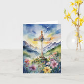 Gehen Sie Erzählen Sie es auf dem Berg, Christlich Karte (Gelbe Blume)