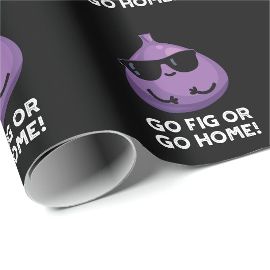 Gehen Sie Fig oder gehen Sie Zuhause positive Fruc Geschenkpapier (Rolleneckpunkt)