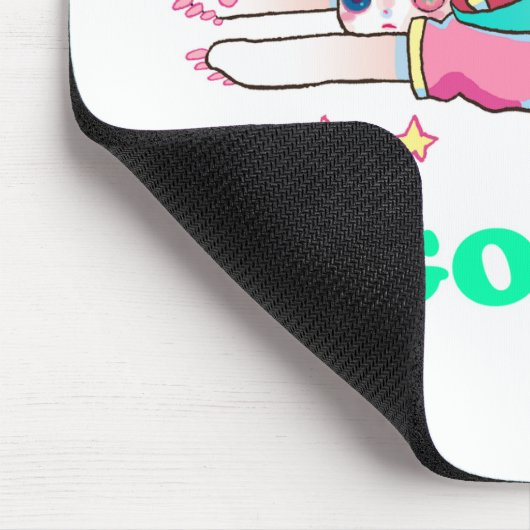 Gehen Sie gehen Held Mousepad (Ecke)