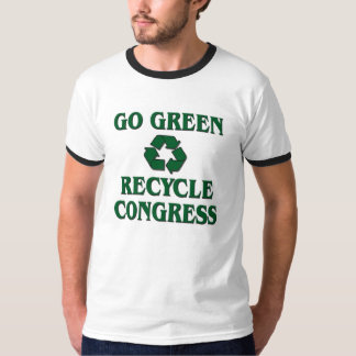 Gehen Sie grün - recyceln Sie Kongreß T-Shirt