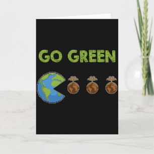 Gehen Sie Grüne Erde Tag T Shirt_1 Karte