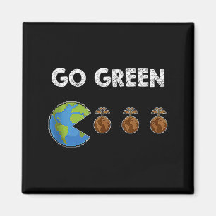 Gehen Sie Grüne Erde Tag T Shirt_7 Magnet