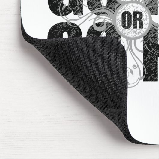 Gehen Sie Hard oder Go Zuhause Mousepad (Ecke)