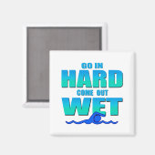 Gehen Sie hart Magnet (Vorderseite/Rückseite)