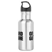 Gehen Sie hart oder gehen Sie Zuhause Wasser Flasc Edelstahlflasche (Rückseite)