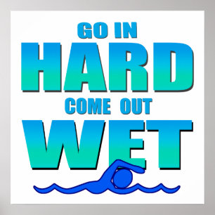 Gehen Sie hart Poster