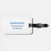 Gehen Sie hinaus und erforschen Sie Zitat und Gepäckanhänger (Rückseite horizontal)